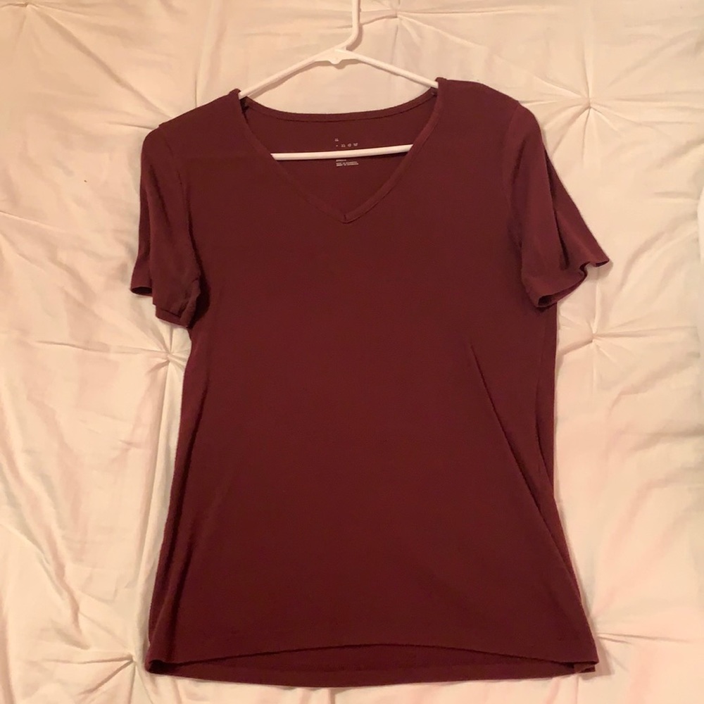 V Neck Short Sleeve T Shirt